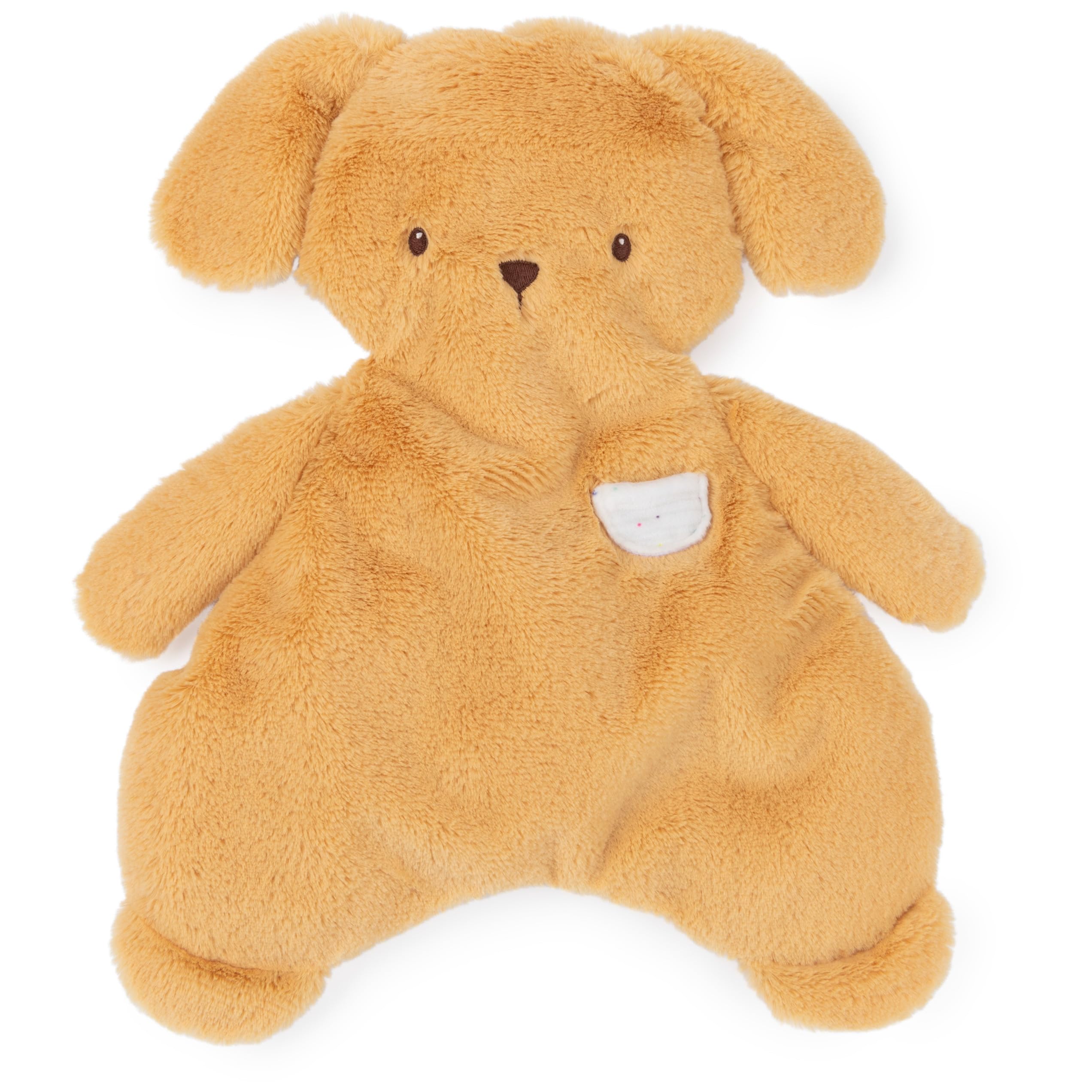 GUND Oh So Snuggly Puppy Lovey front view with ultra-soft plush for soothing snuggles.