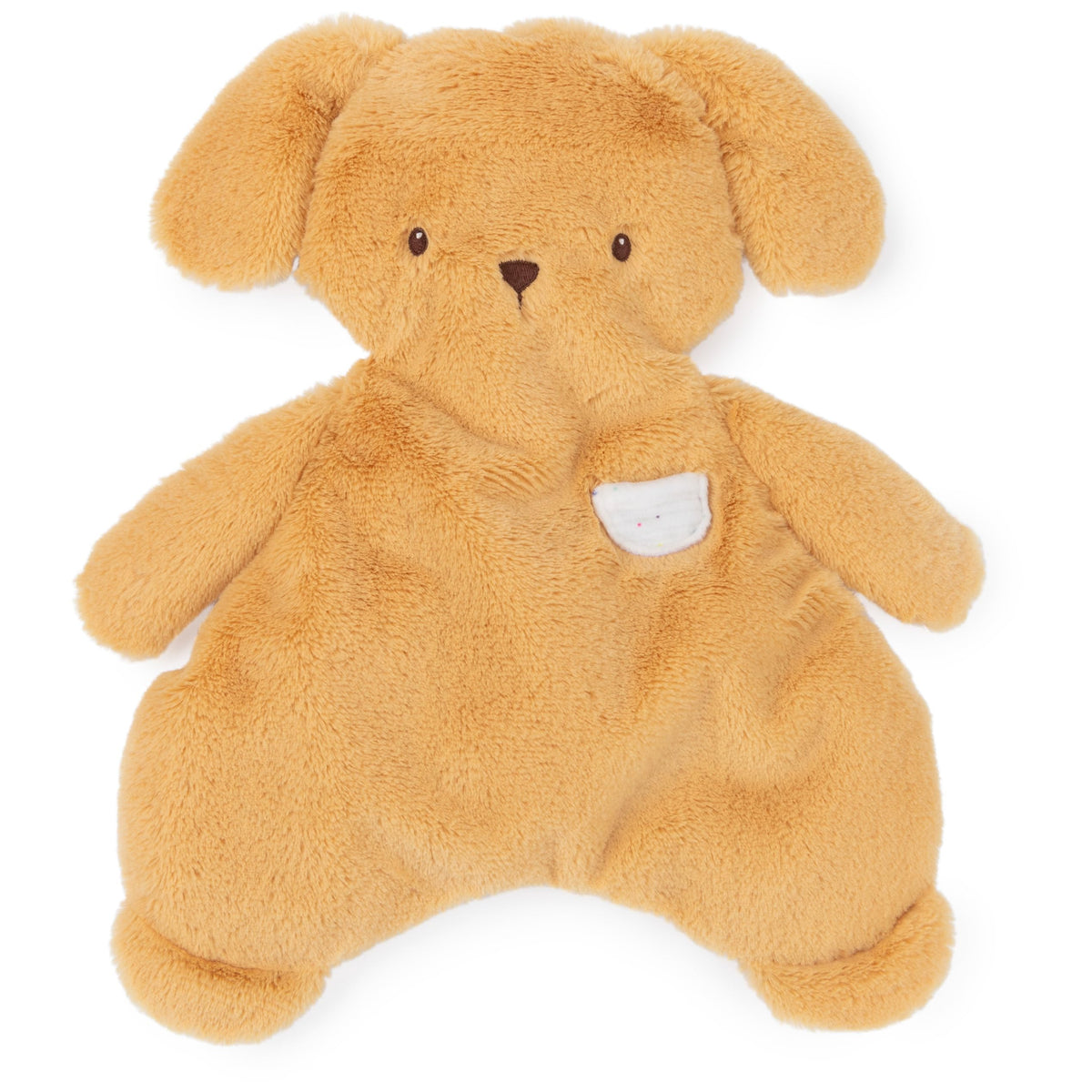 GUND Oh So Snuggly Puppy Lovey front view with ultra-soft plush for soothing snuggles.