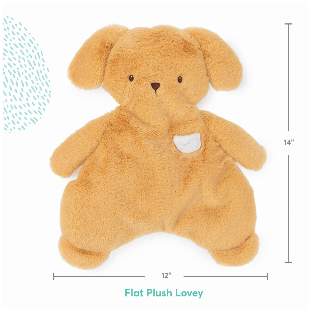 GUND Oh So Snuggly Puppy Lovey quilted accents and pocket provide comforting texture and pretend play.