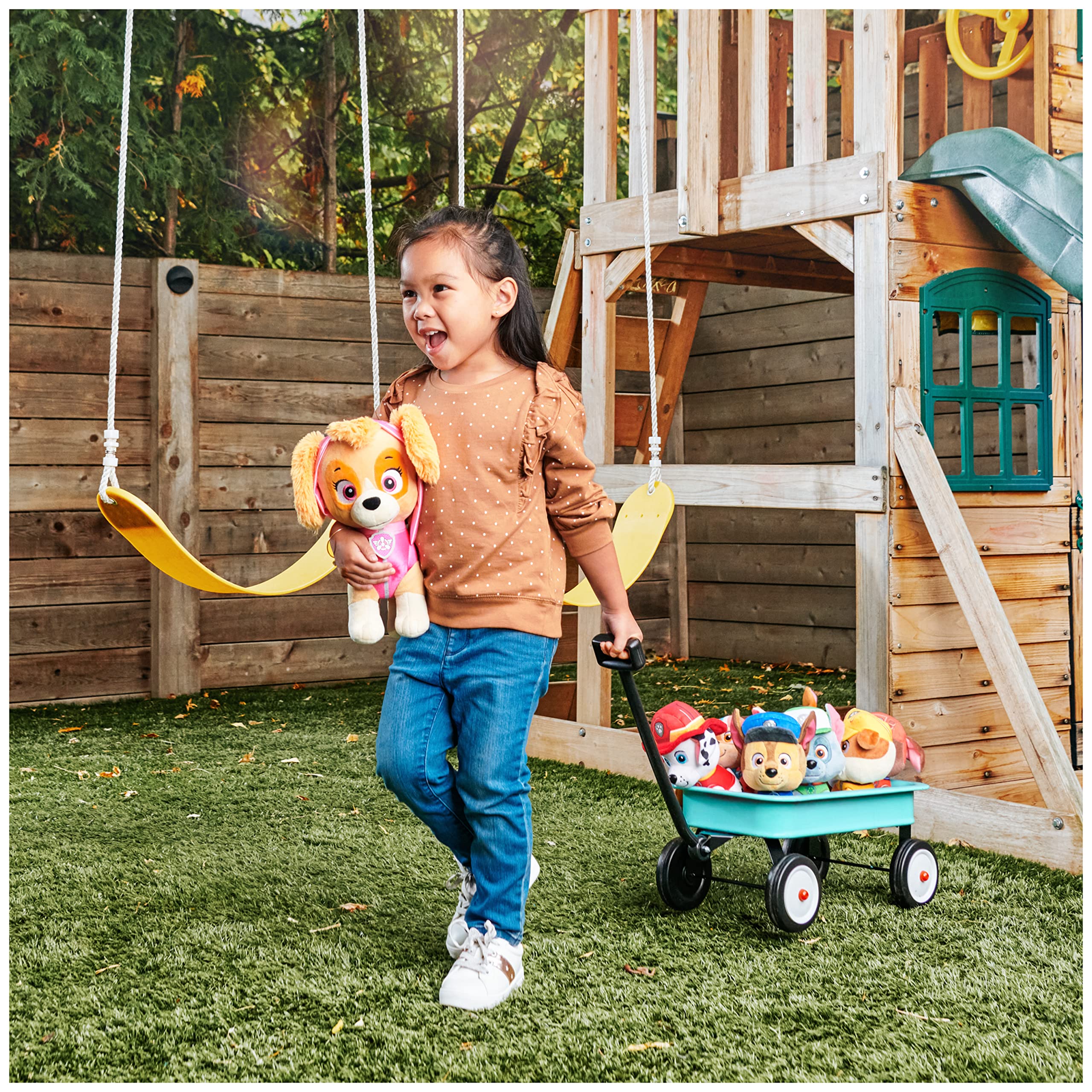 GUND PAW Patrol Chase plush packaged in a protective poly bag for easy gifting