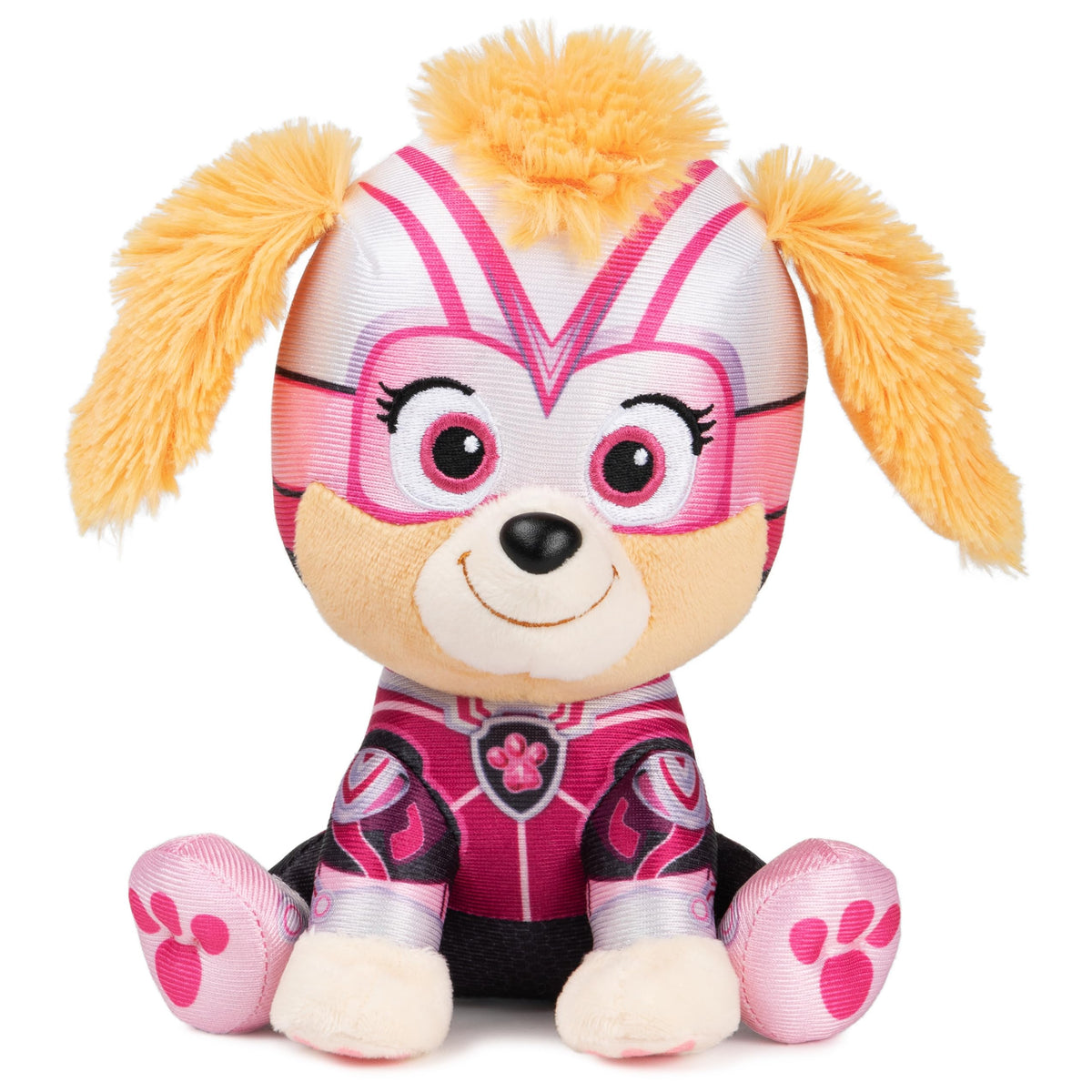 GUND Paw Patrol Skye Mighty Movie plush, a soft 6-inch toy for imaginative play.
