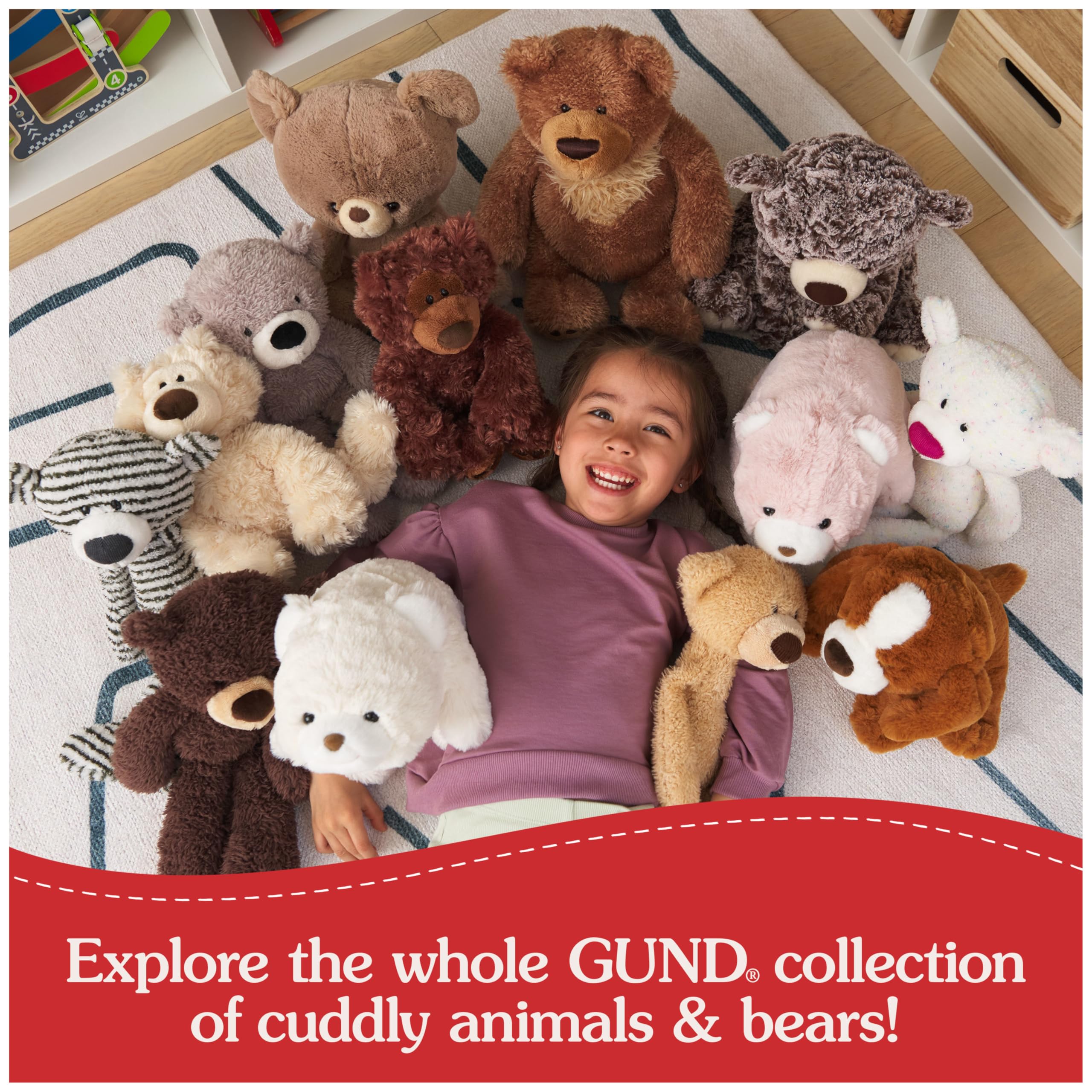 GUND Philbin suitable for ages 1 and up, a reliable first stuffed friend.