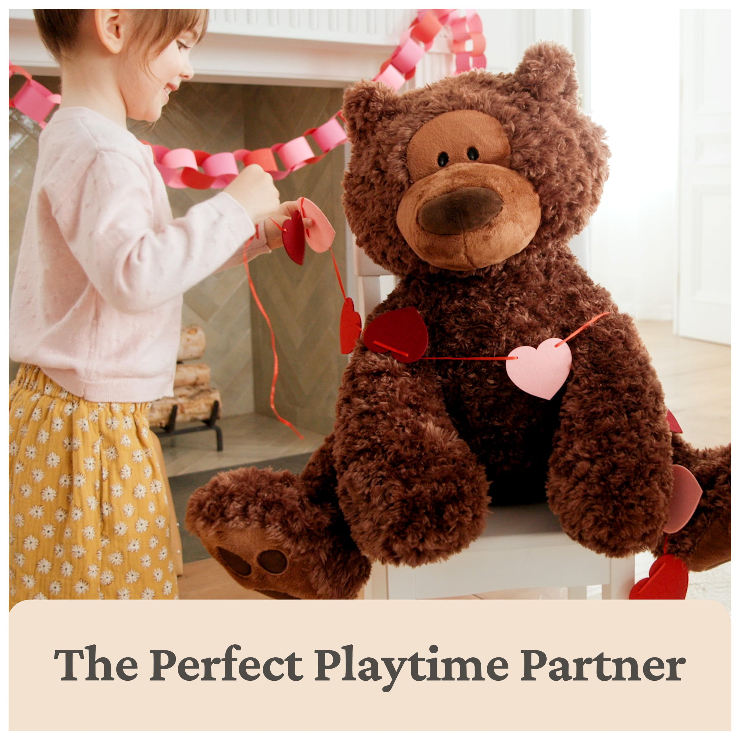 Chocolate brown Philbin teddy blends with cozy room decor.