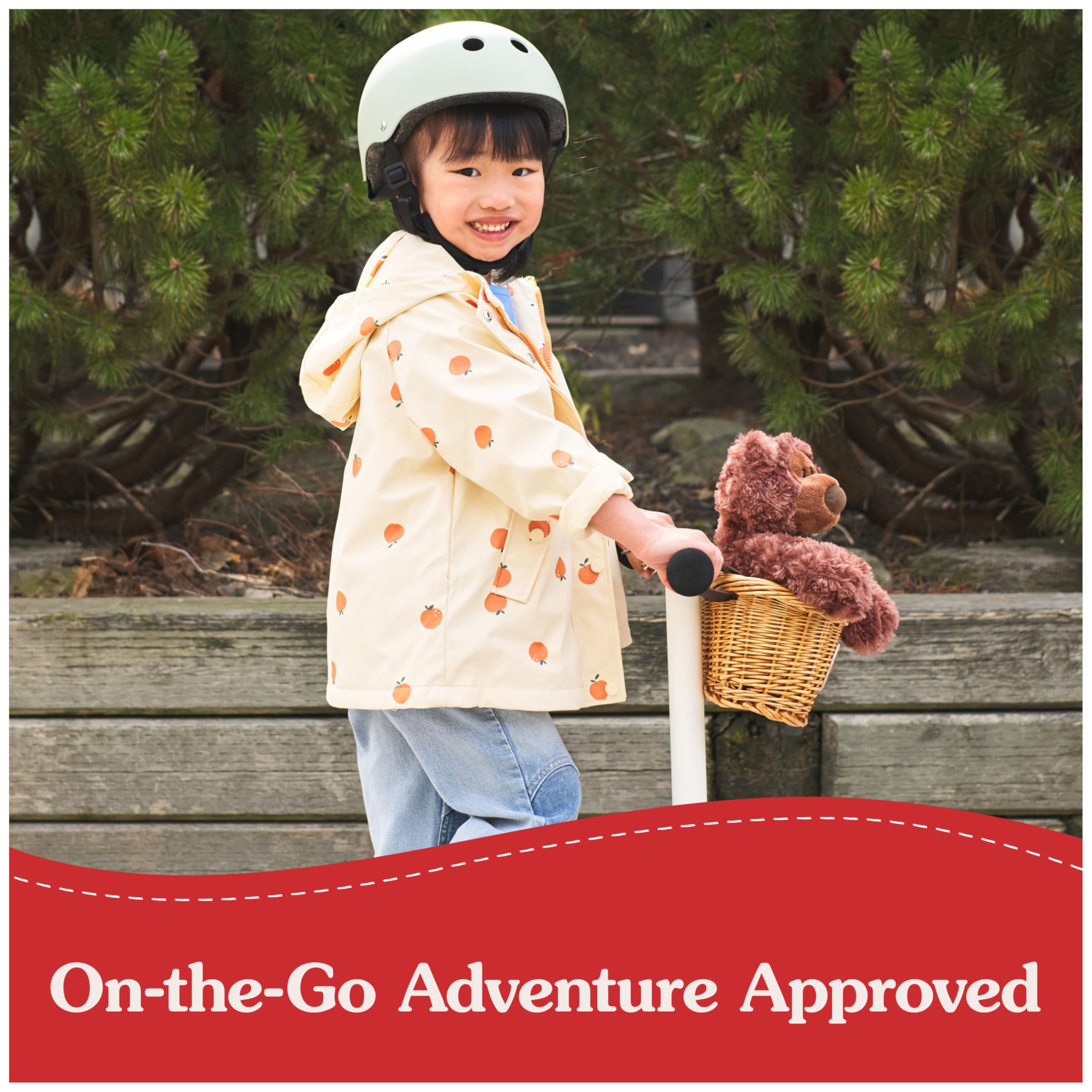 GUND Philbin satin nametag detail adds easy tagging for on-the-go adventures.