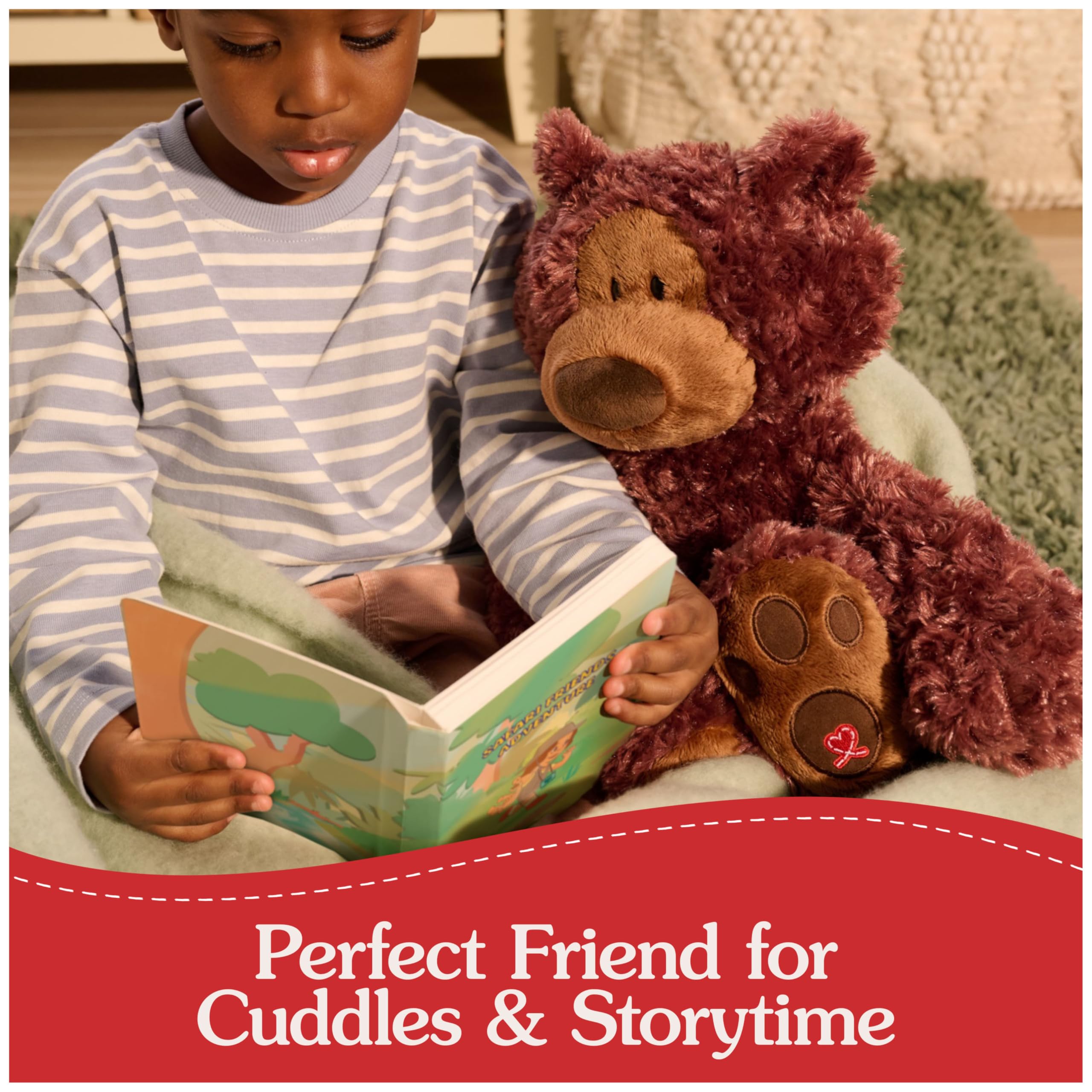 GUND Philbin plush material feels soft and durable for everyday cuddles.