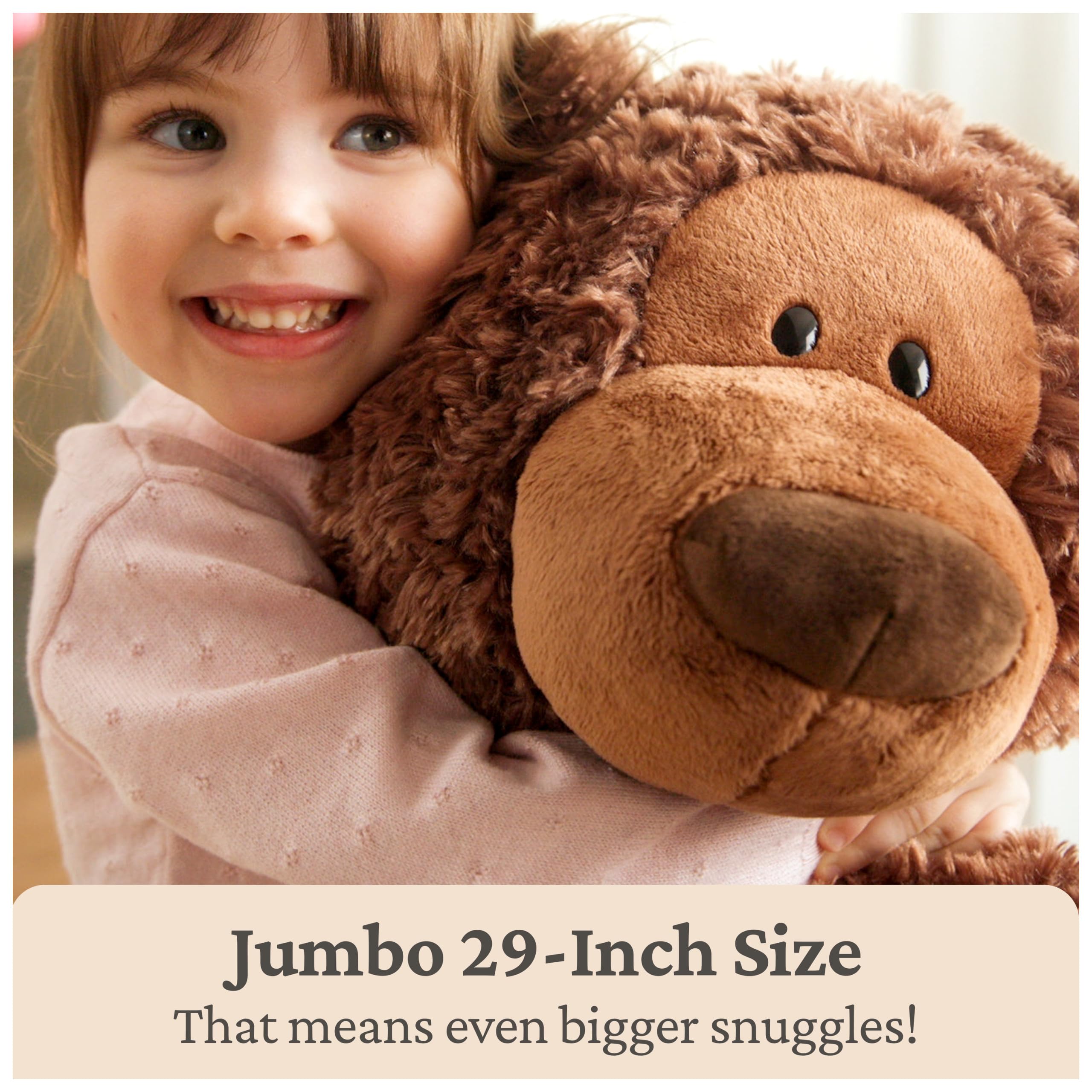 Philbin teddy bear surface-washable for easy cleanup after adventures.