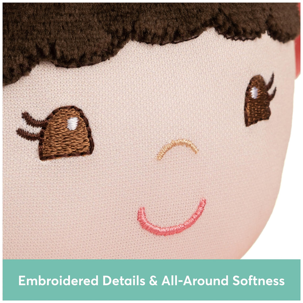 GUND Poppy doll floppy body invites hugging during on the go