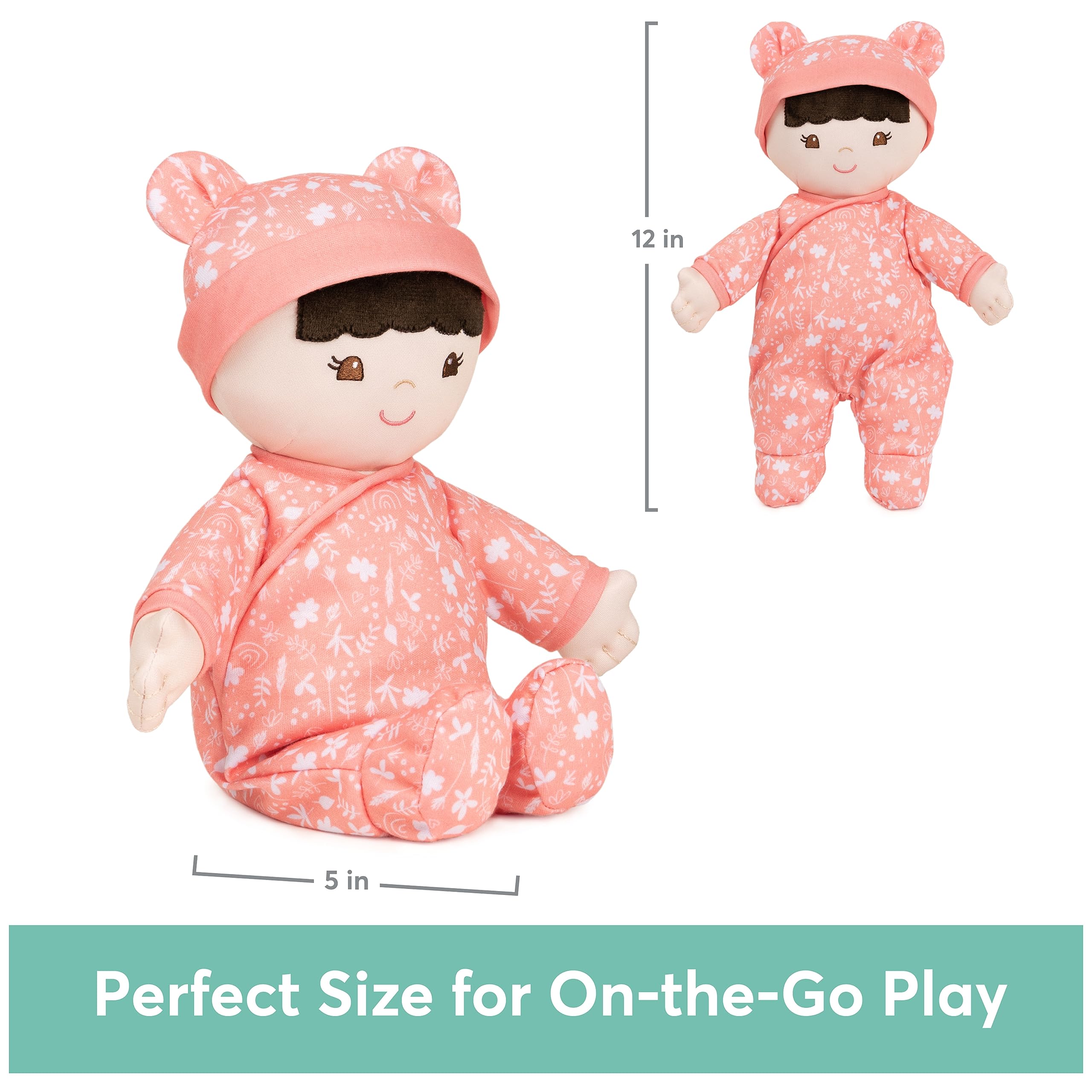 GUND Poppy doll hat ears appear cute for sensory appeal