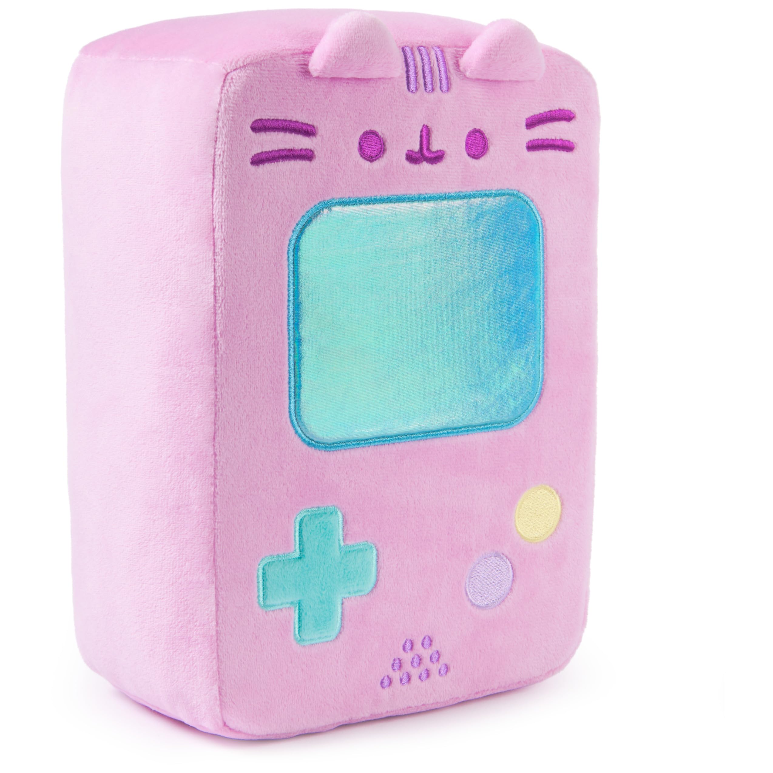 GUND Pusheen with blue holographic screen adds playful decor