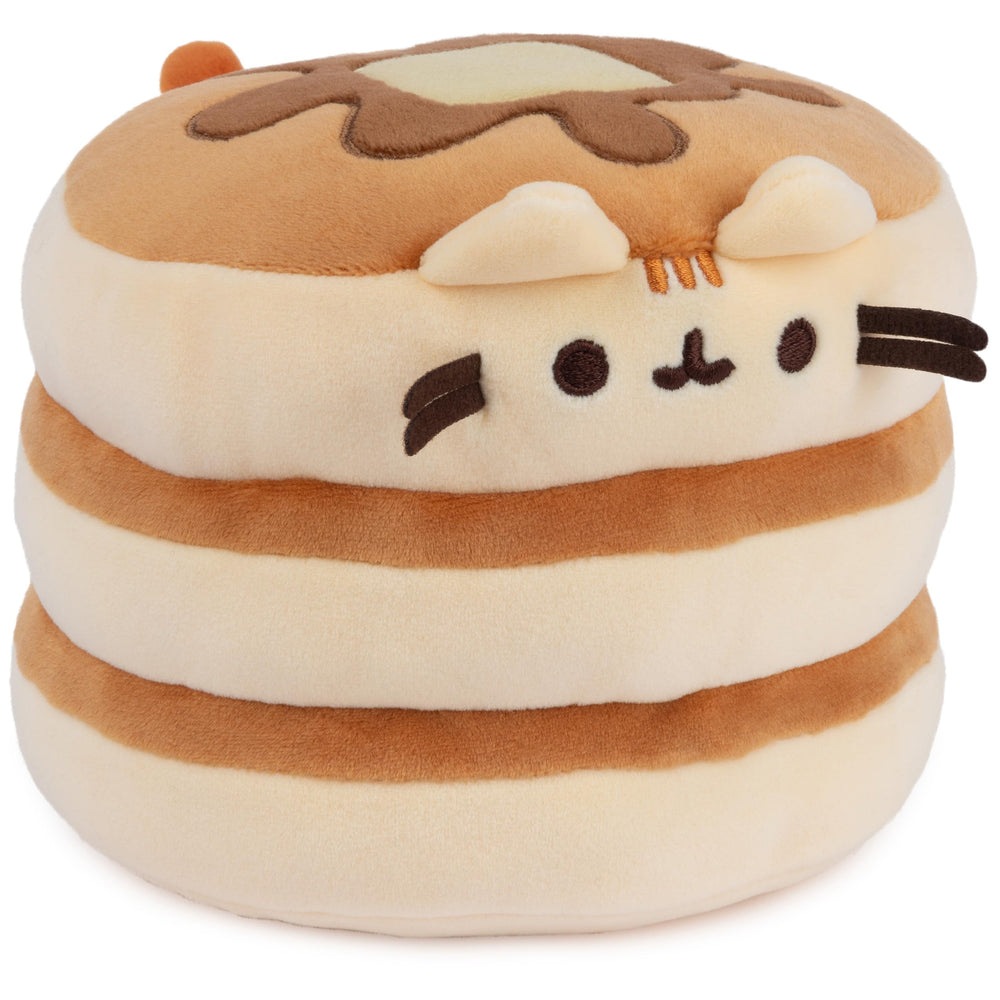 GUND Pusheen butter and syrup embroidery detail, cute accents for display.