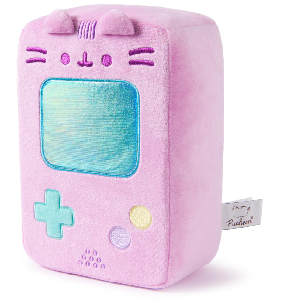 GUND Pusheen plush features colorful embroidered buttons for charm