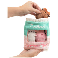 GUND Pusheen Meowshmallows includes removable mini plushes for playful display