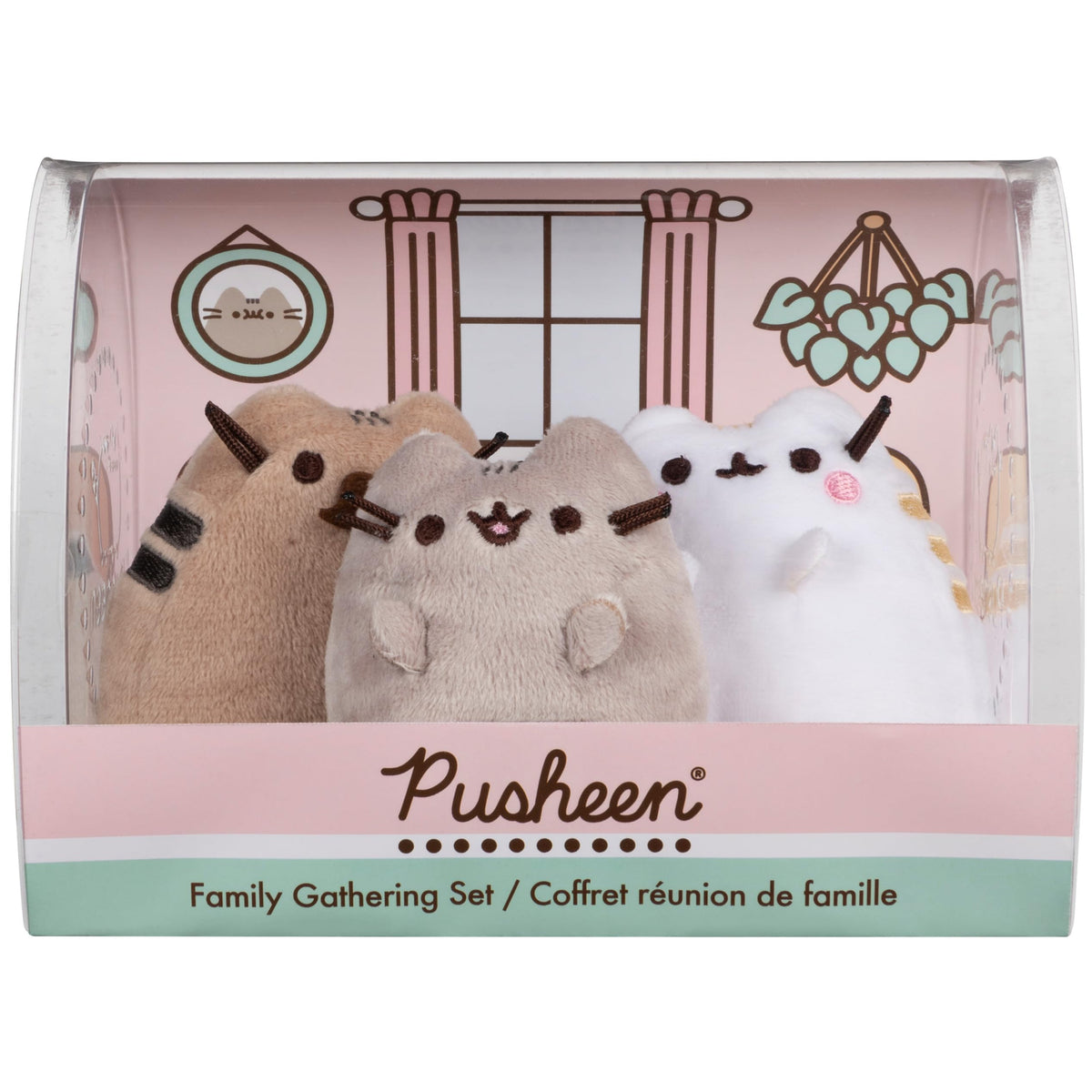 GUND Pusheen mom plush in a giftable display box set for cozy family moments