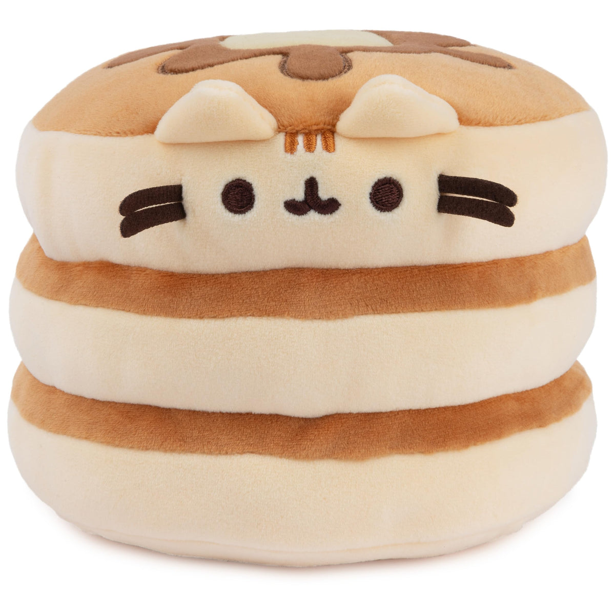 GUND Pusheen Pancake Squisheen plush, 6-inch, cuddly breakfast-themed toy for fans.