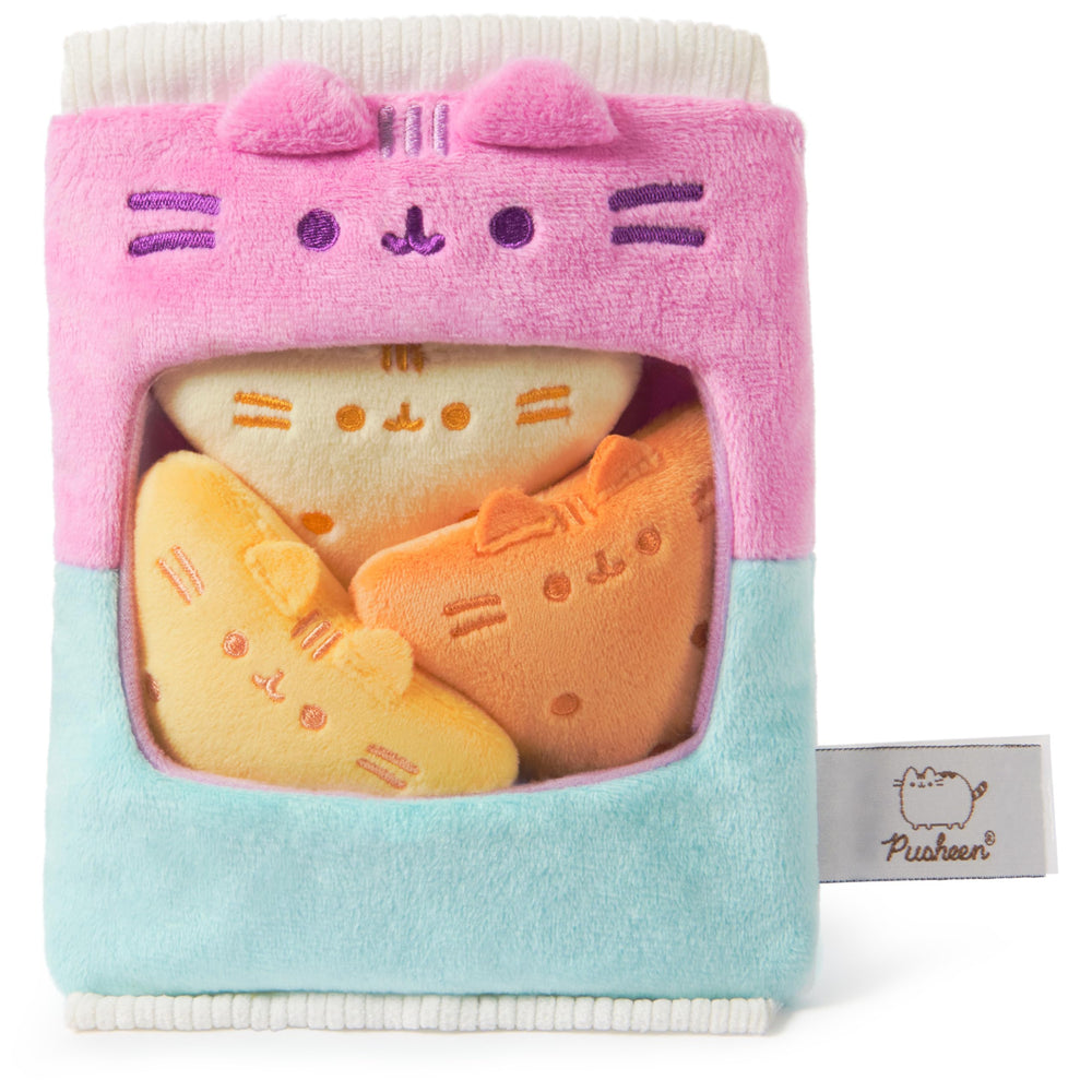 GUND Pusheen gamer chips plush is surface-washable for easy cleaning.