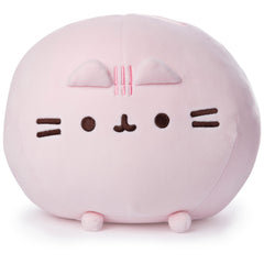 GUND Pusheen Squisheen round plush in pink, perfect for cozy hugs and desk décor.