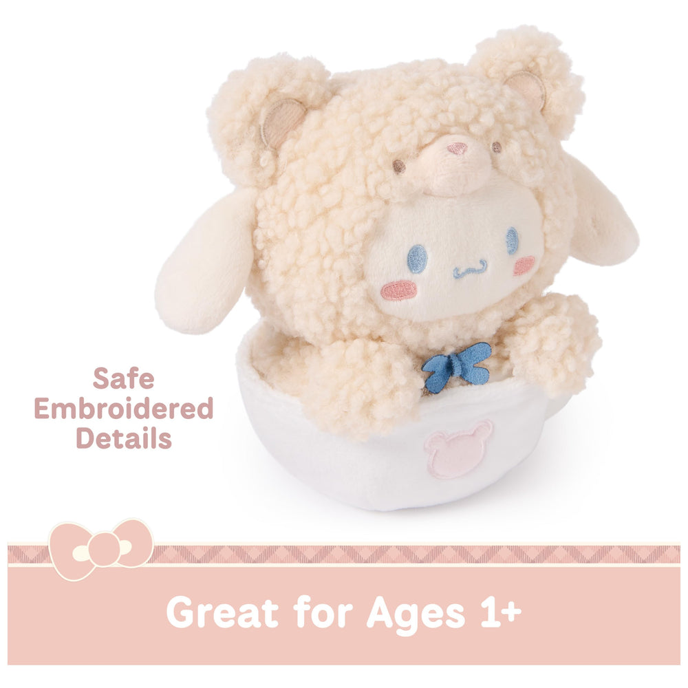 GUND Cinnamoroll plush with floppy ears for whimsical shelf display