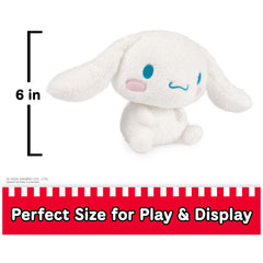 GUND Sanrio Cinnamoroll rosy cheeks add kawaii charm.