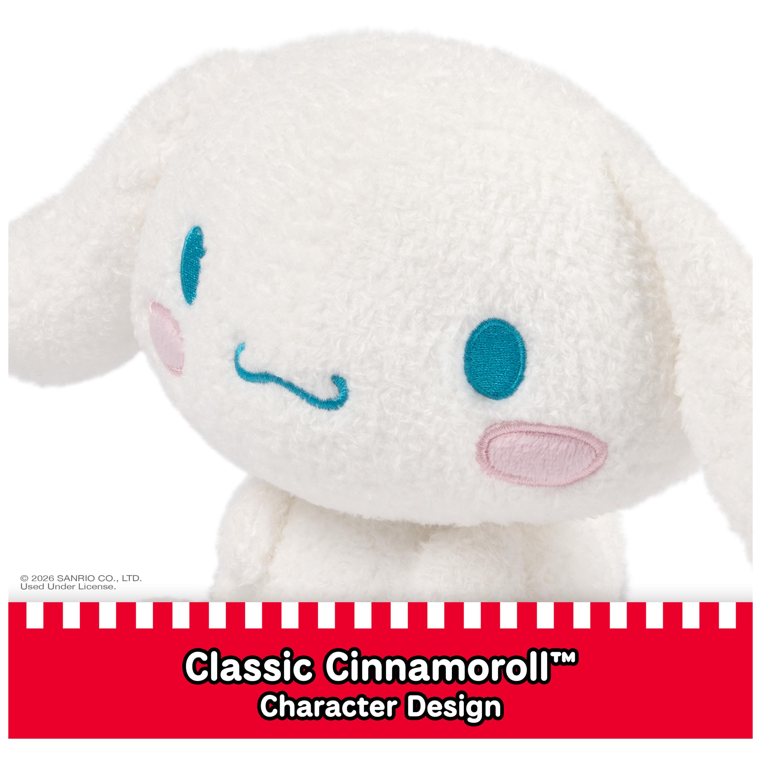 GUND Sanrio Cinnamoroll upright sitting pose for display.