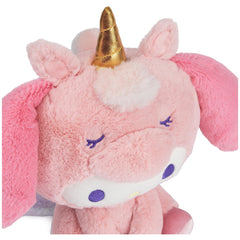 GUND My Melody Unicorn plush with embroidered details, safe for ages 1 and up.
