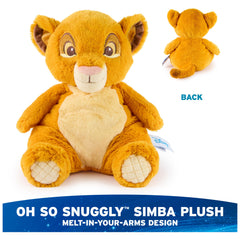 GUND Simba Oh So Snuggly Plush close-up of embroidered face details