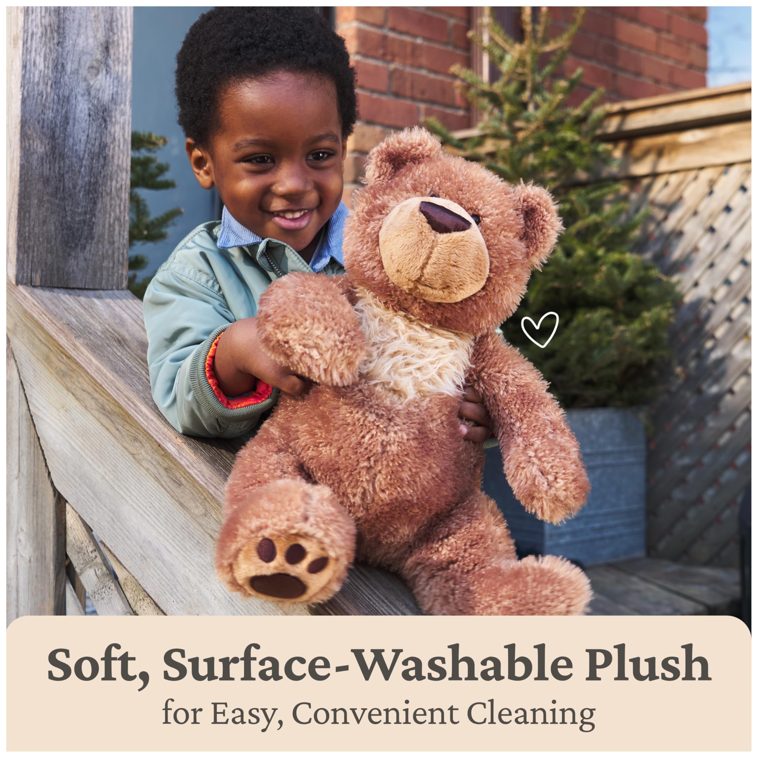 GUND Slumbers big paw pads add character and a secure grip for hugs