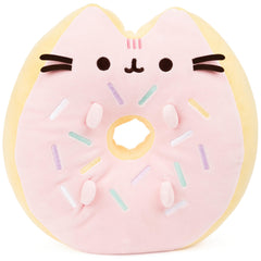 GUND Sprinkle Donut Pusheen plush front view shows soft cuddly design for cozy play