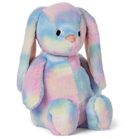 GUND Thistle bunny beside an Easter basket, perfect spring decor and playtime.