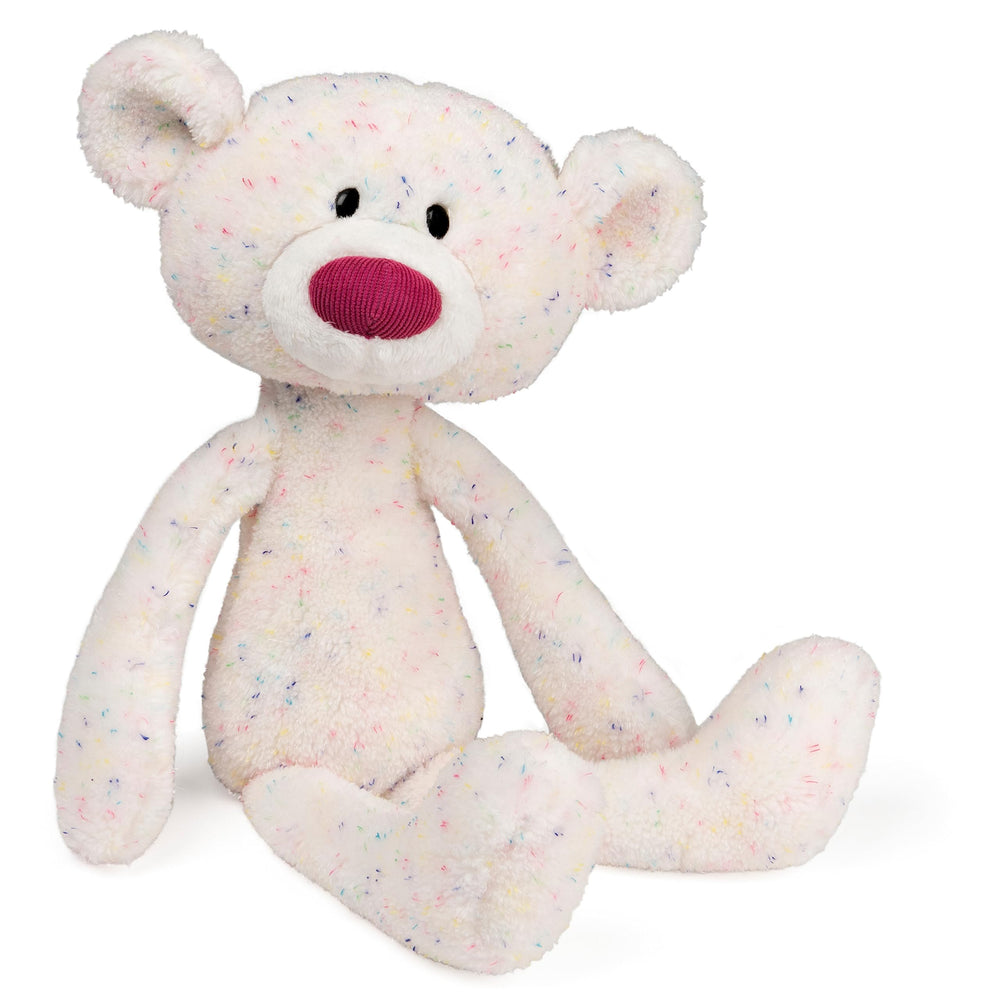 GUND Toothpick Confetti teddy bear, 15 inches, rainbow spots for cuddly play