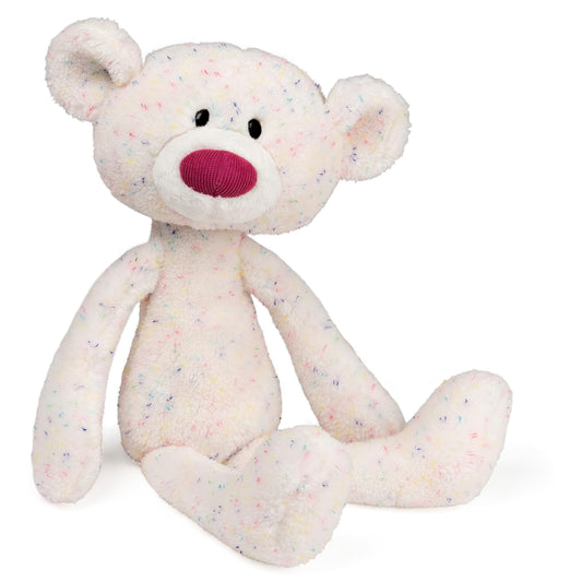 GUND Toothpick Confetti teddy bear, 15 inches, rainbow spots for cuddly play