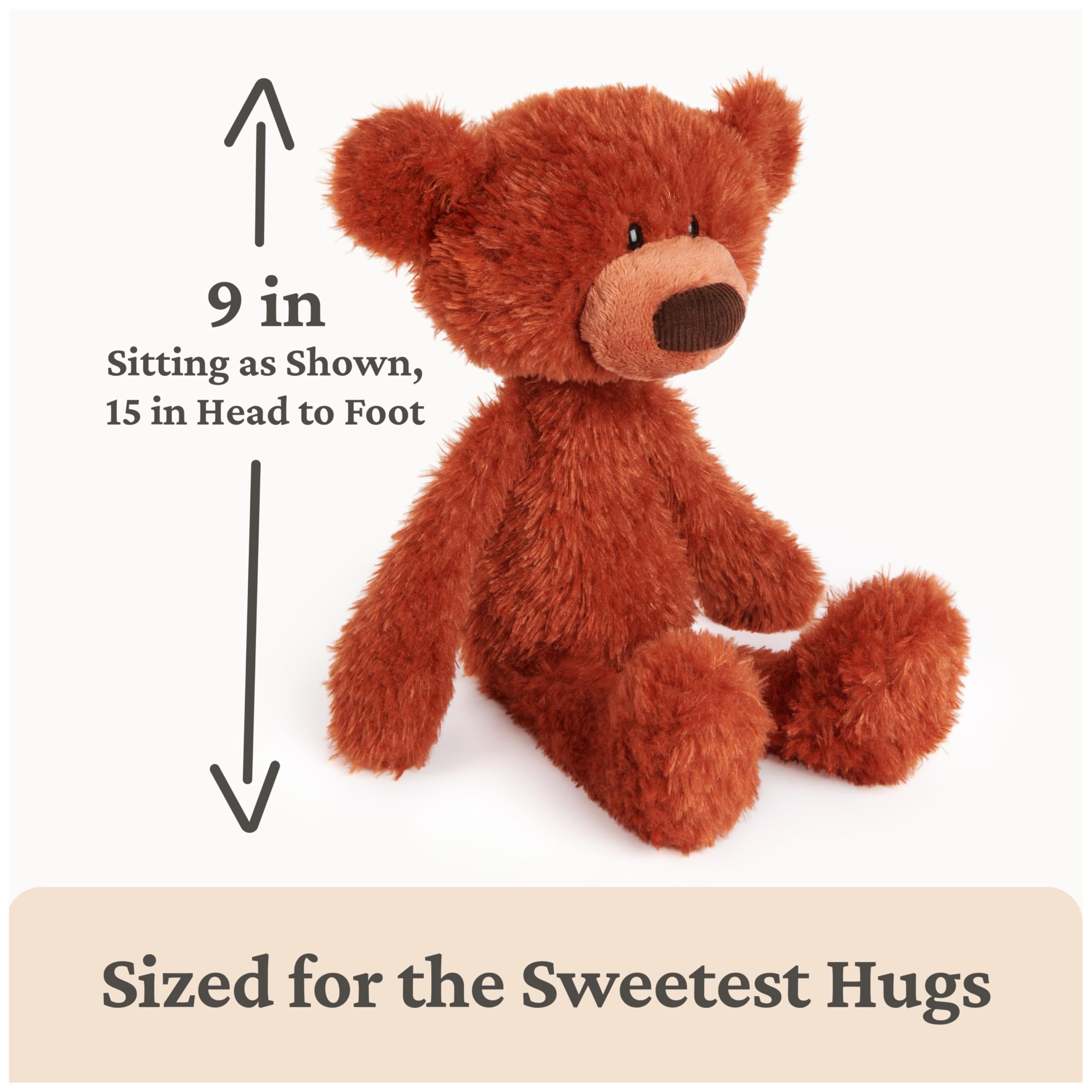 GUND Toothpick Pumpkin Pie with floppy limbs for poseable fun