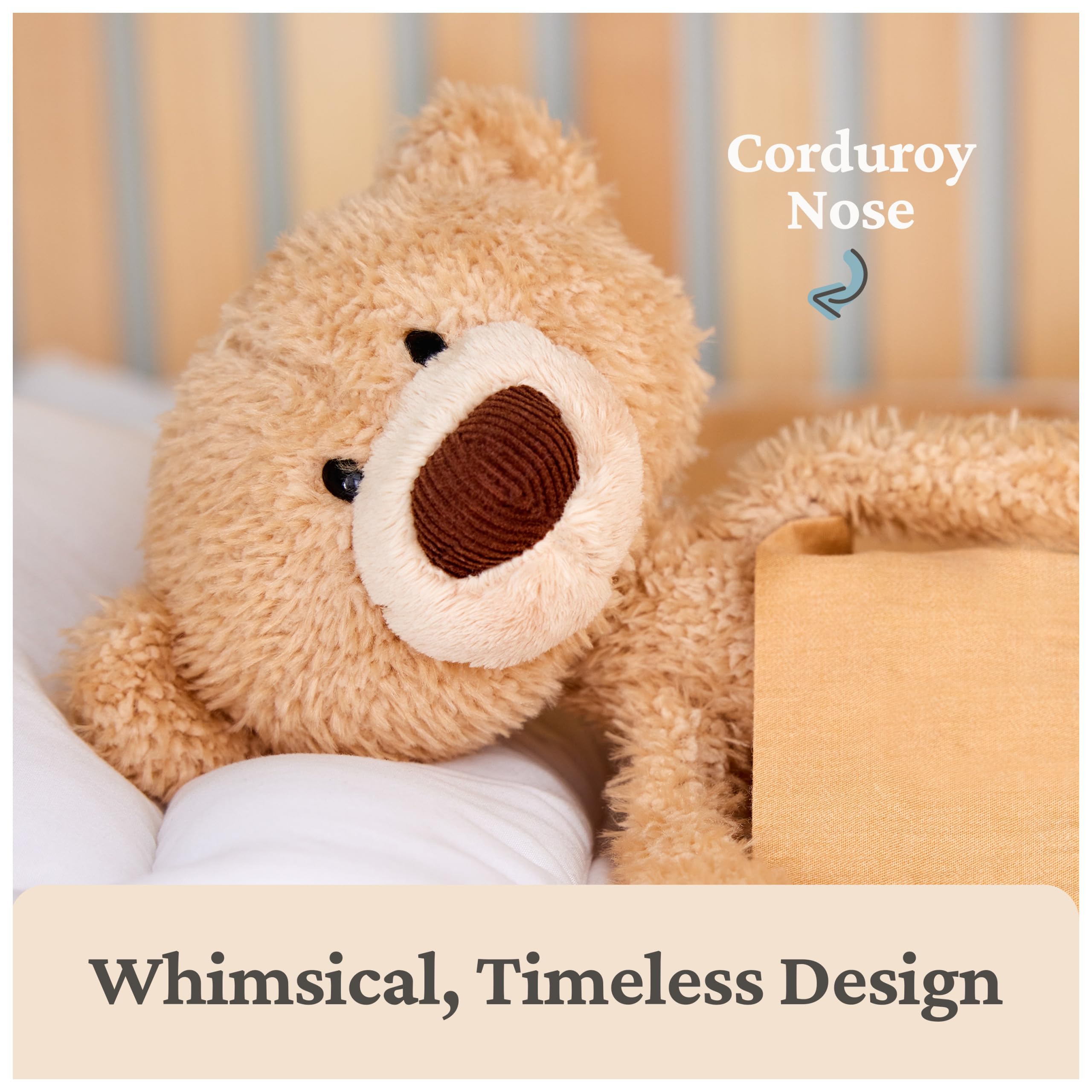GUND Toothpick premium plush fabric that stays soft through years of cuddling.