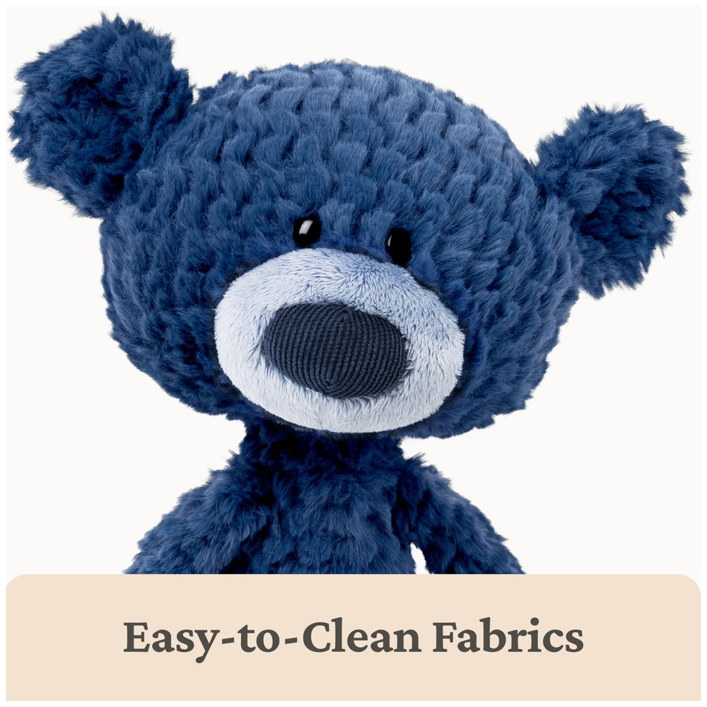 Durable fabric supports years of cuddles and adventures.