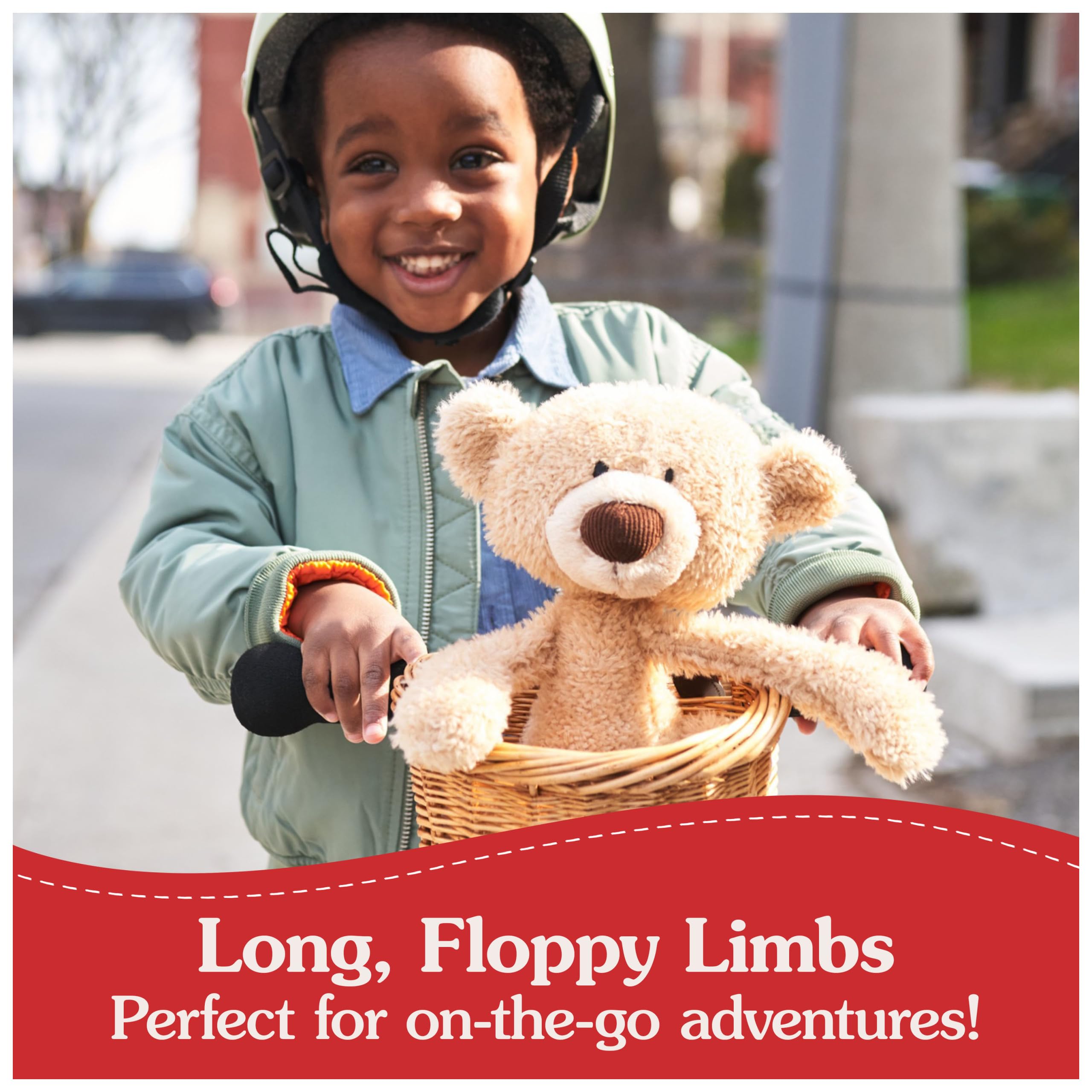 GUND Toothpick soft tan plush for warm, comforting hugs.