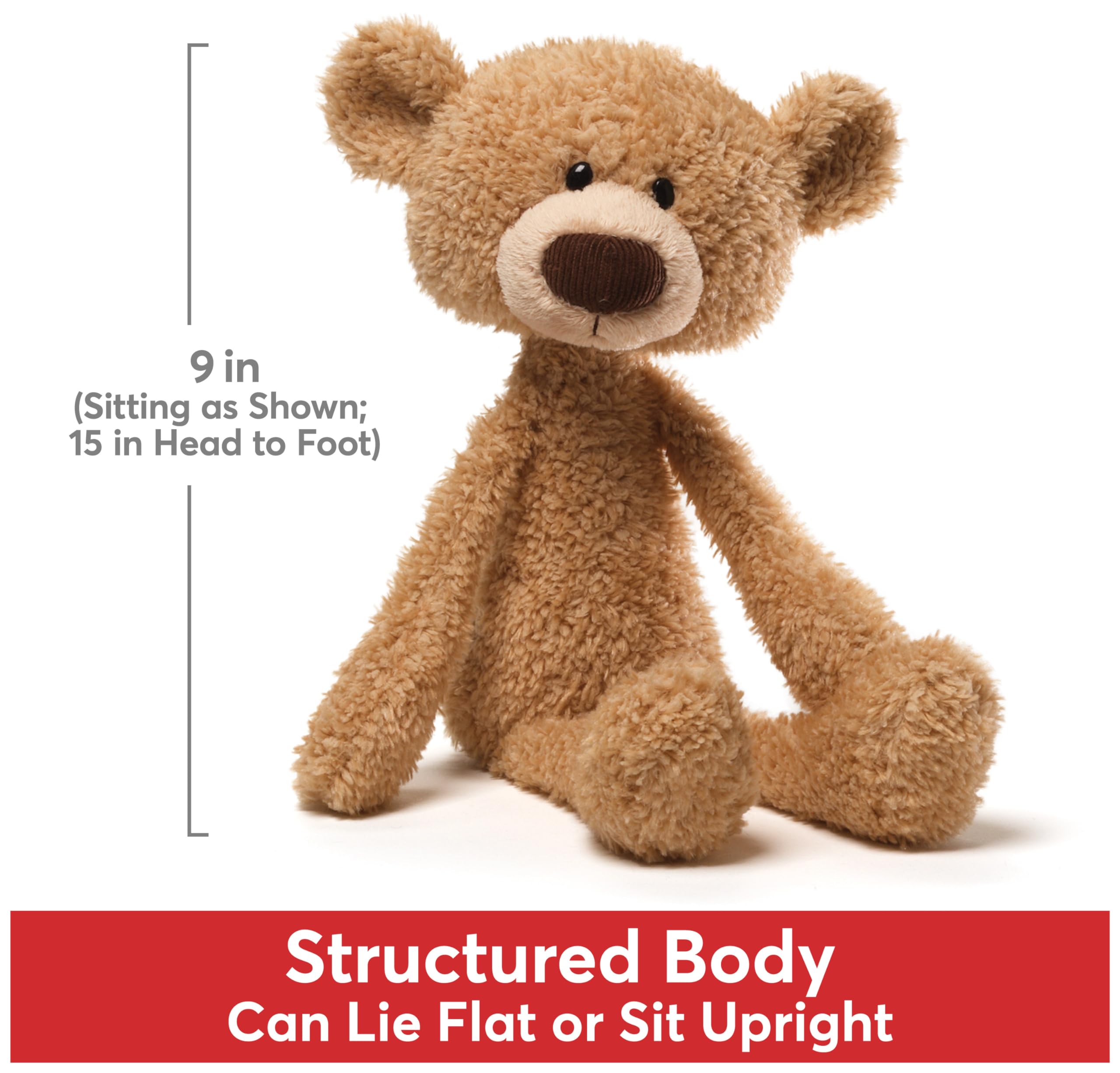 GUND Toothpick soft tan plush material for cozy, cuddly moments.