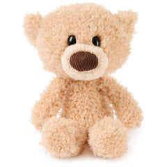 GUND Toothpick Teddy Bear front view highlights slender design for portable cuddles.