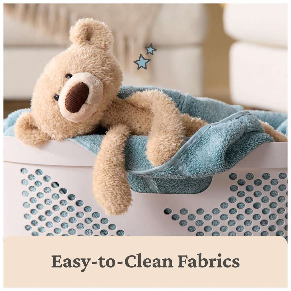 GUND Toothpick slender bear that's easy to travel with in bags or car seats.