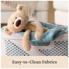 GUND Toothpick slender bear that's easy to travel with in bags or car seats.