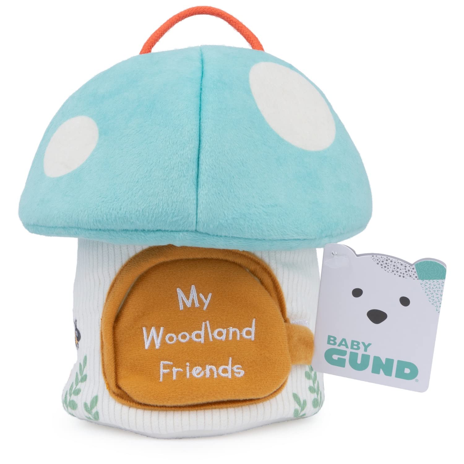 GUND snail crinkle toy creates a satisfying rustle to capture curiosity.