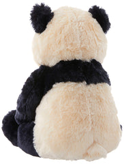 Zi-Bo panda bear features soft, huggable material ideal for naps and bedtime routines.
