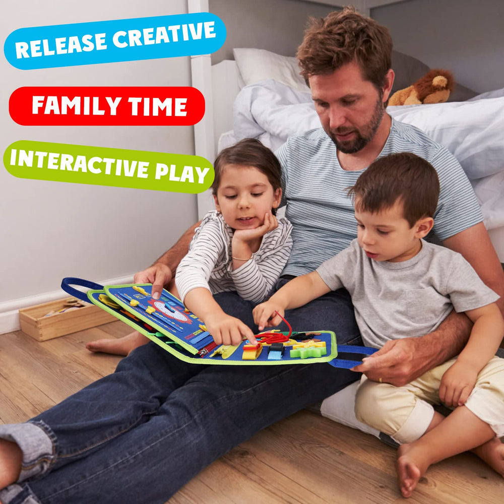 Guolely Busy Board alphabet segment supports early literacy in playful sessions.