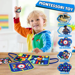 Guolely Busy Board belt buckles game builds hand-eye coordination for little explorers.