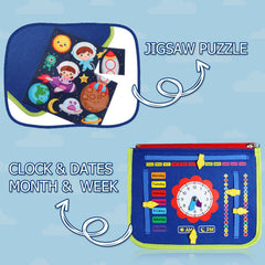 Guolely Busy Board color and shape recognition boosts visual discrimination during play.