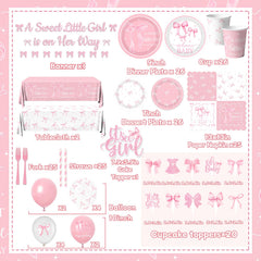Gupesxu pink bow balloons set enhances party décor