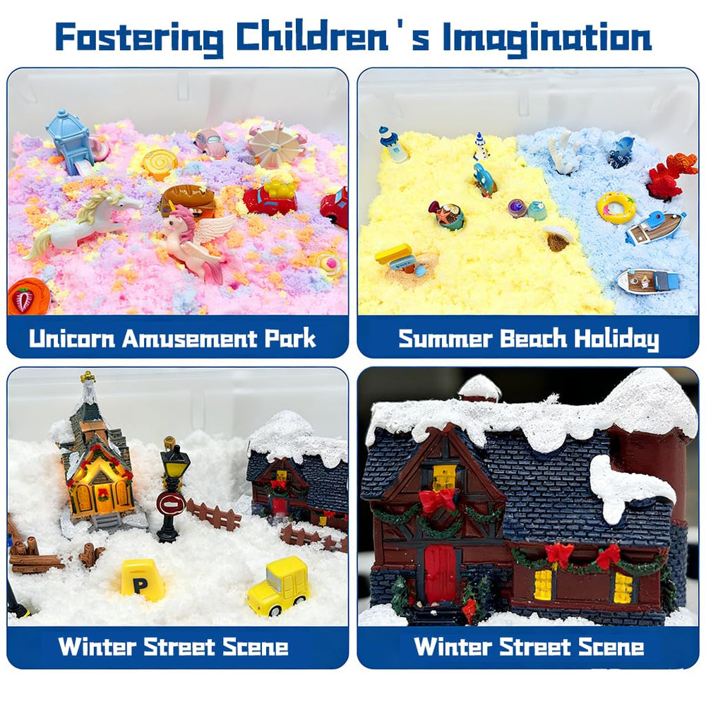GushySnow squeezable can packaging shown for quick setup and higher capacity.