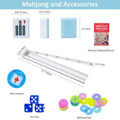 GUSTARIA blue transport bag keeps the full Mahjong set organized for travel