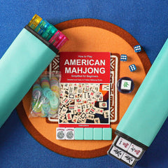 GUSTARIA American mahjong tiles show engraved numbers and characters for quick identification.