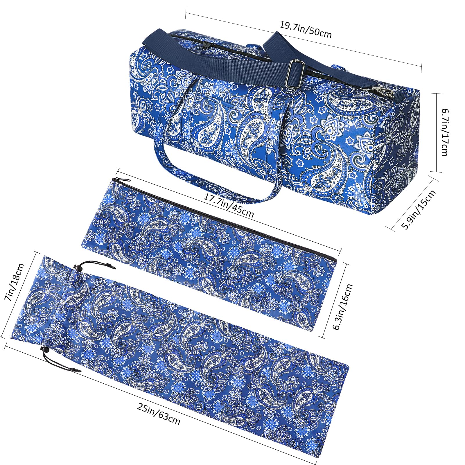 GUSTARIA American Mahjong pusher bag side pocket keeps accessories organized during travel.