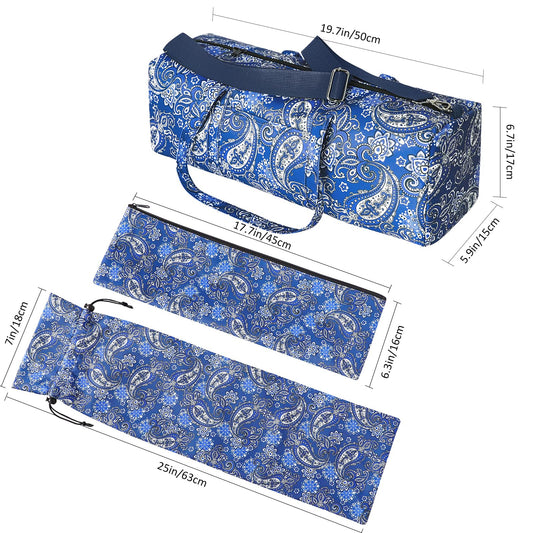 GUSTARIA American Mahjong pusher bag side pocket keeps accessories organized during travel.