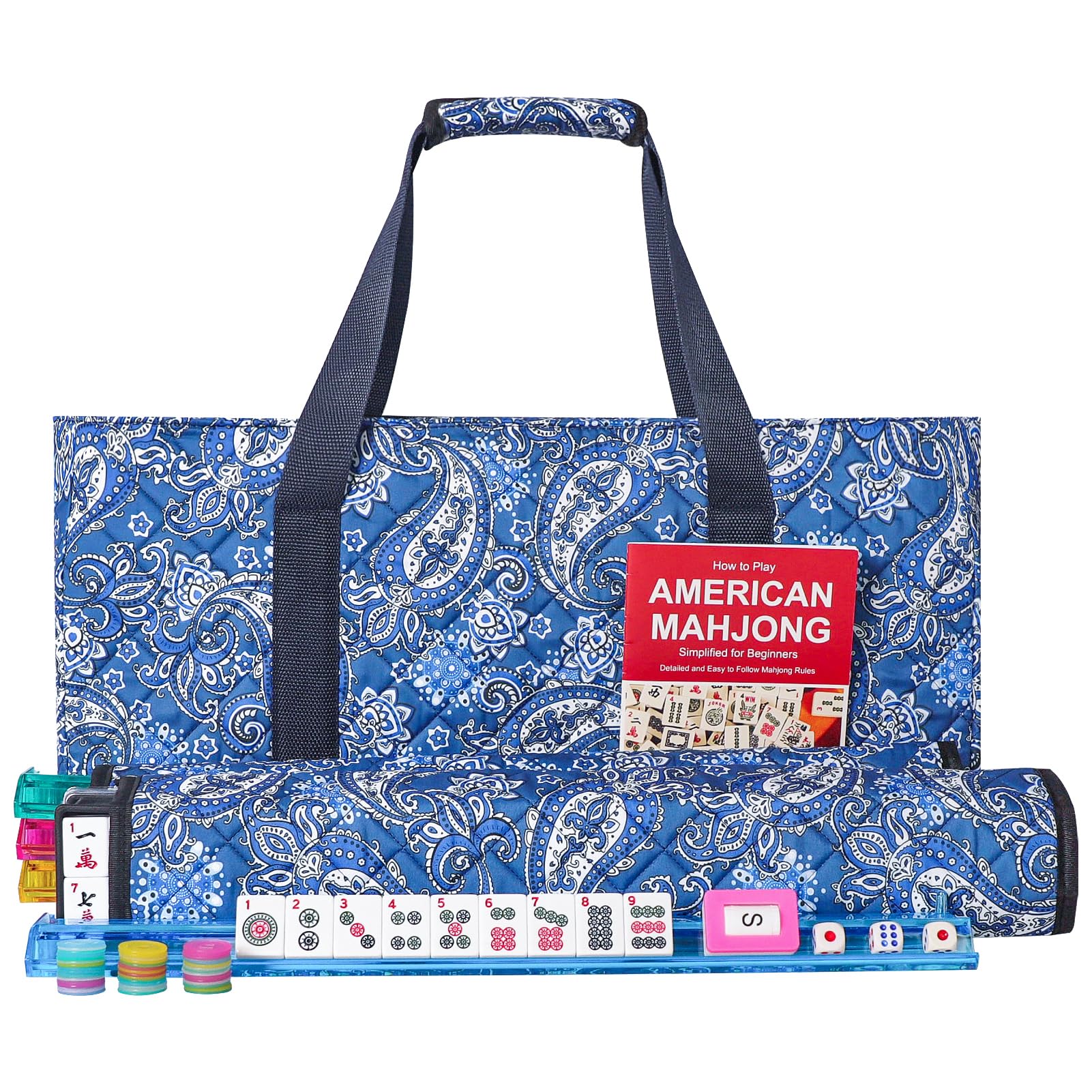 GUSTARIA American Mahjong tiles 166 for durable gameplay and smooth shuffles.